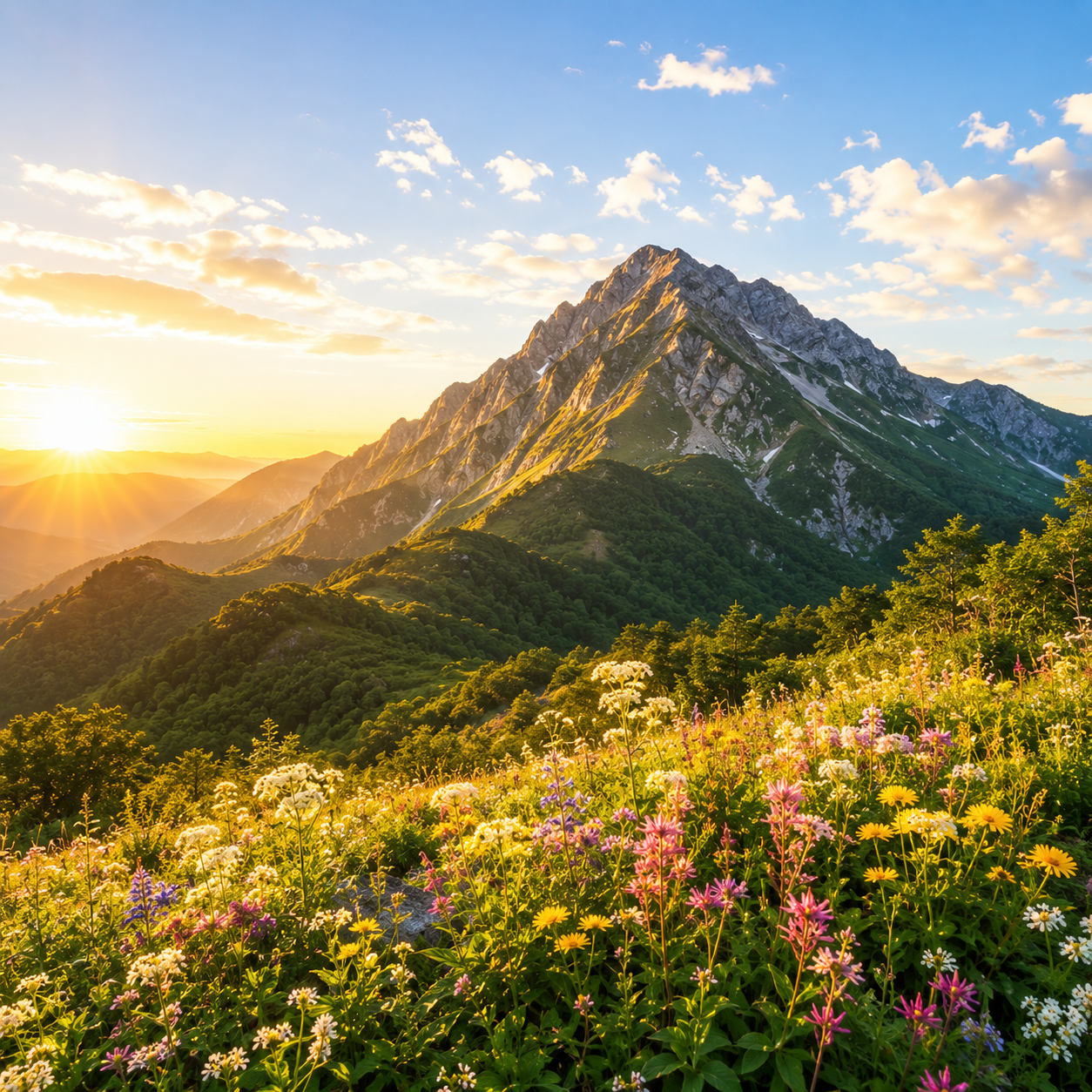 戊を象徴する山の写真